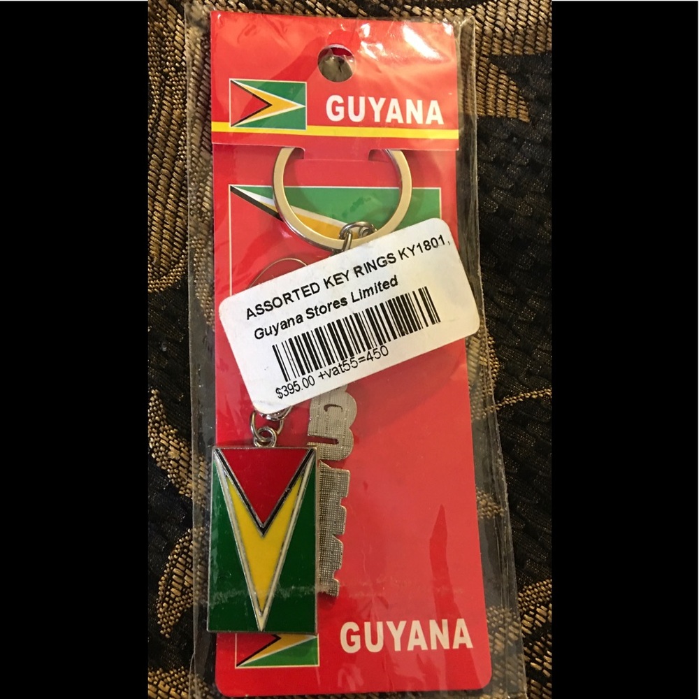 🆕 GUYANA KEY CHAIN NWT